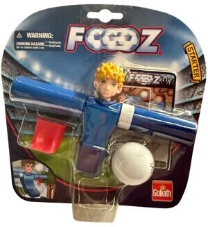 Goliath FOOOZ Soccer Starter Player Tabletop Desk Game - Blue Jersey - NEW